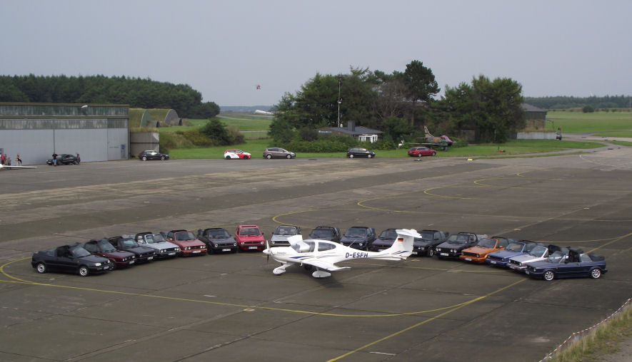 Miesmuscheltour 2013 , Flugplatz Schwesing