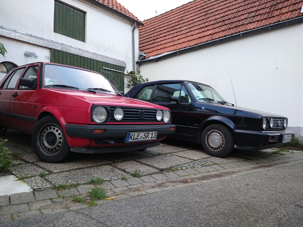 Treffen sich Winter und Sommer auf der Einfahrt